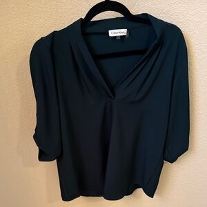 Calvin Klein Women's Dark Green Blouse